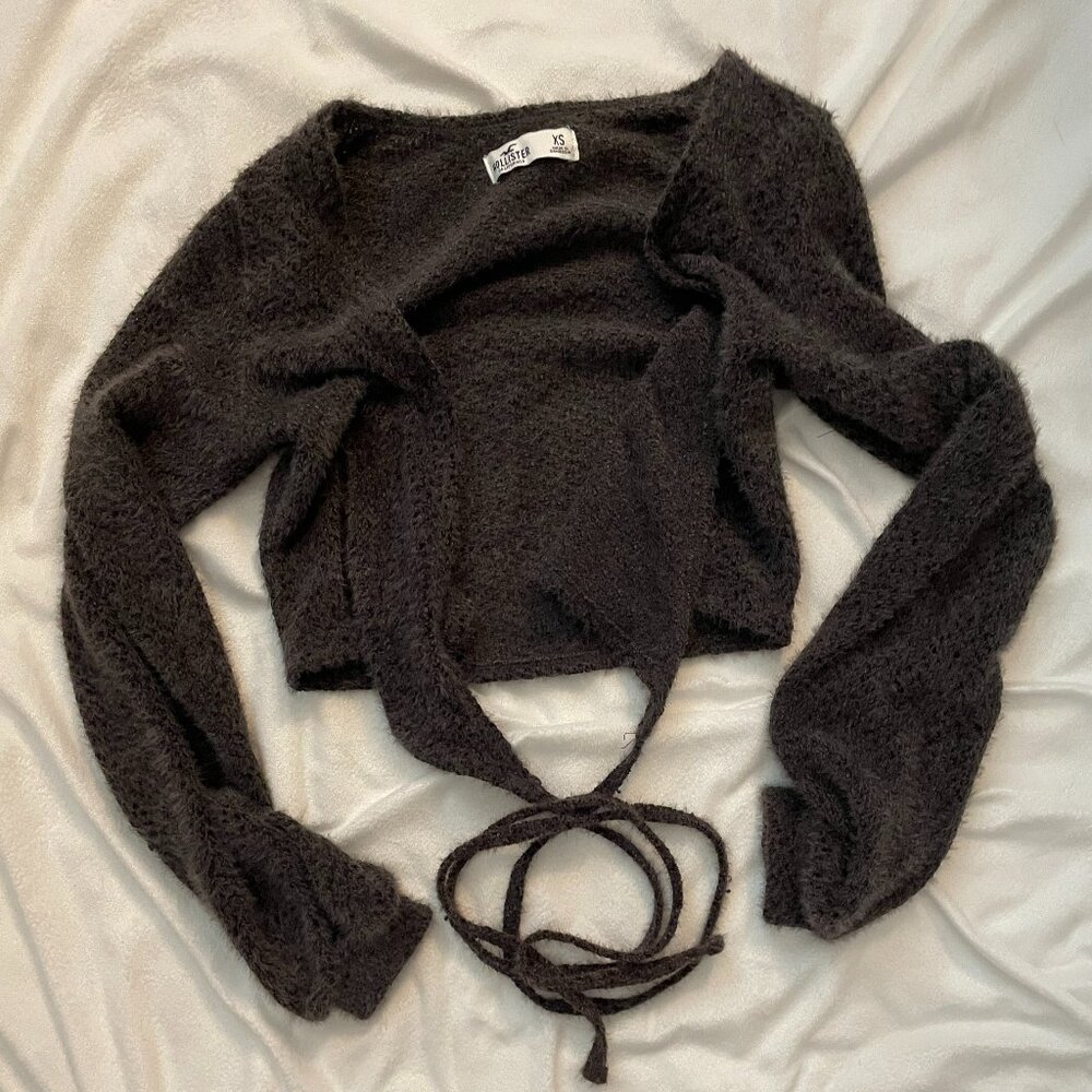 Dark Gray Cropped Sweater